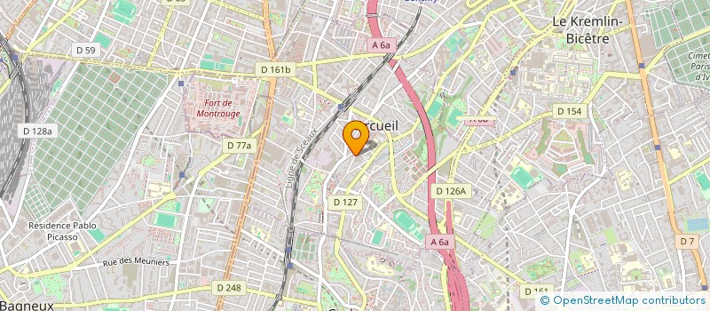 localisation de l'entreprise MANOMAYA à ARCUEIL