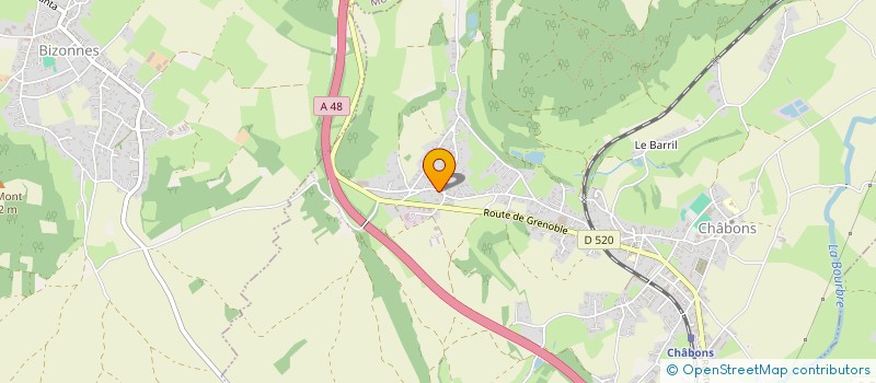 localisation de l'entreprise MANON  CHABONS