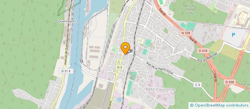 localisation de l'entreprise MANON  PETIT-COURONNE