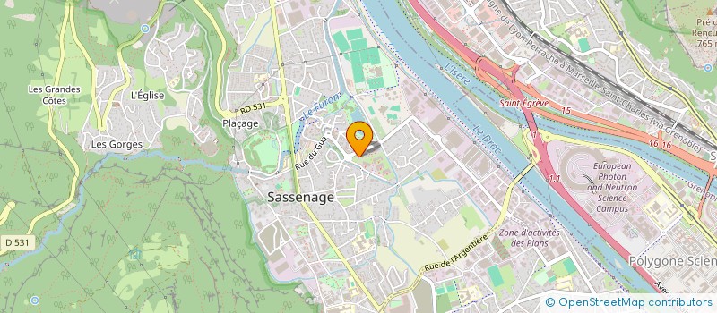 localisation de l'entreprise MANON  SASSENAGE