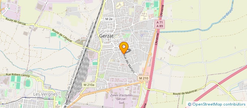 localisation de l'entreprise MANON  GERZAT