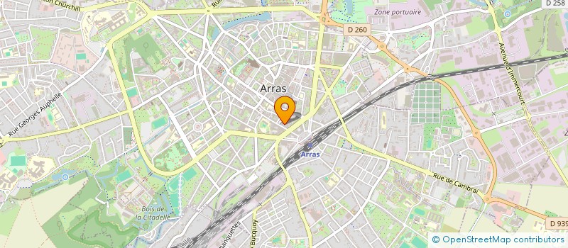 localisation de l'entreprise MANON à ARRAS