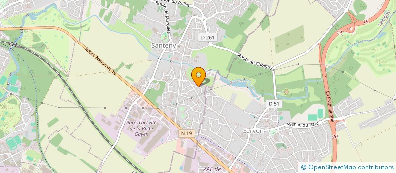 localisation de l'entreprise MANON-CHLOE  SANTENY