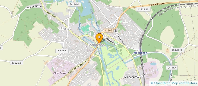 localisation de l'entreprise MANON ESTHETIQUE 28 à MAINTENON