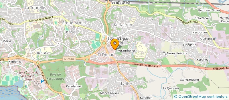 localisation de l'entreprise MANON-EVAN à QUIMPER