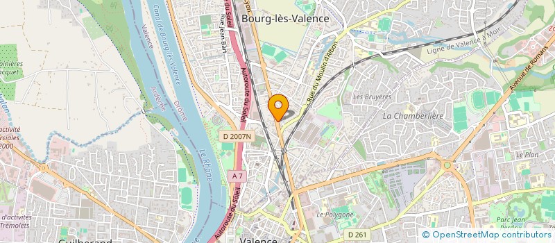 localisation de l'entreprise MANON GILLES à BOURG-LES-VALENCE