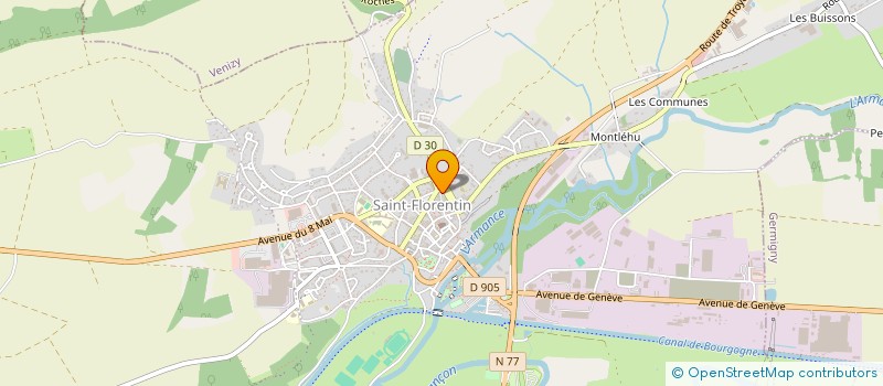 localisation de l'entreprise MANON GOUX NOTAIRE & CONSEIL  SAINT-FLORENTIN