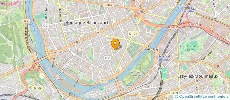 localisation de l'entreprise MANON INVEST  BOULOGNE-BILLANCOURT