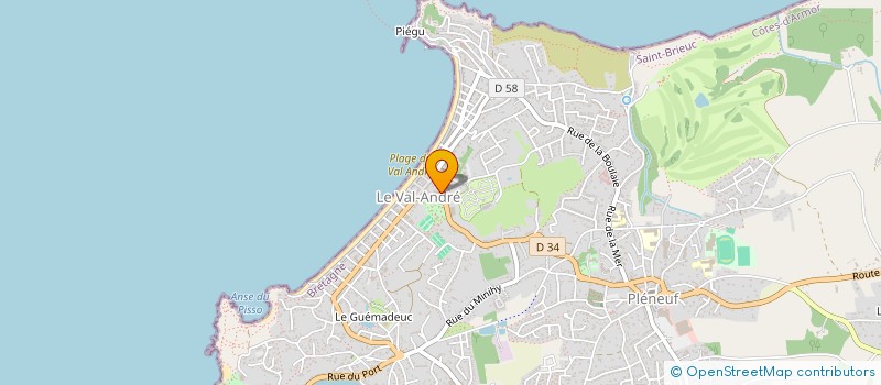localisation de l'entreprise MANON JEAN-CHARLES  PLENEUF-VAL-ANDRE