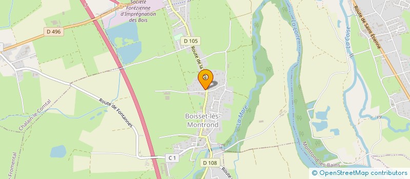 localisation de l'entreprise MANON LOU ET FALBALA  MONTROND-LES-BAINS