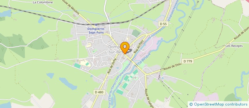 localisation de l'entreprise MANON MARIE CH  DOMPIERRE-SUR-BESBRE