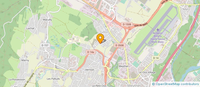 localisation de l'entreprise MANON R'  EPAGNY METZ-TESSY