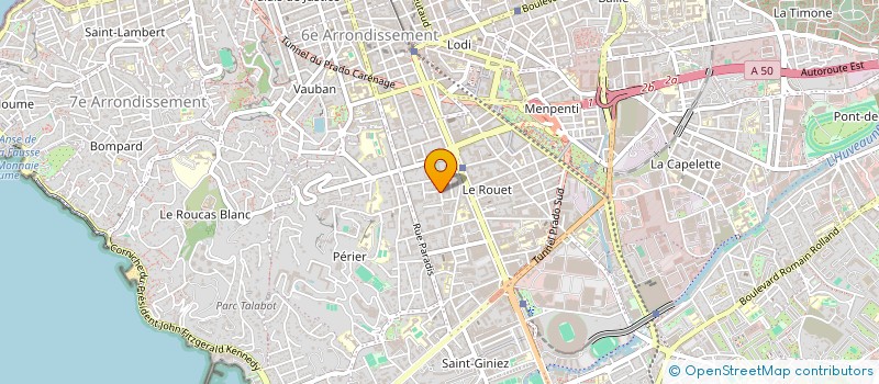 localisation de l'entreprise MANON SARRON à MARSEILLE