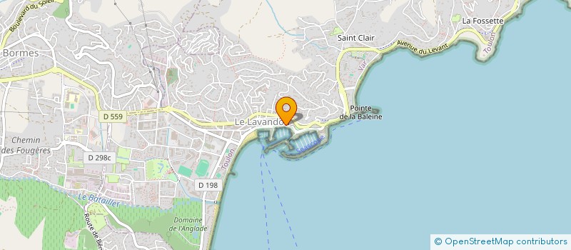 localisation de l'entreprise MANONAIR à LE LAVANDOU