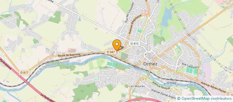 localisation de l'entreprise MANONICO à ORTHEZ