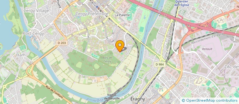 localisation de l'entreprise MANOR 50  CERGY