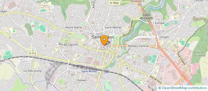 localisation de l'entreprise MANOR à SAINT-BRIEUC