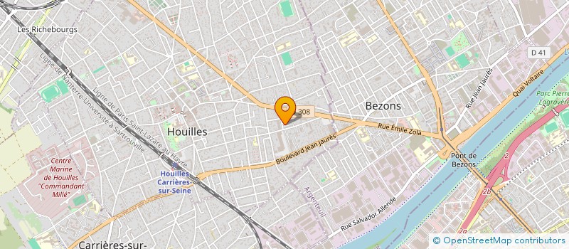 localisation de l'entreprise MANORA  HOUILLES