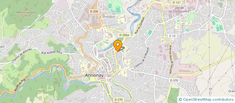 localisation de l'entreprise MANORESSA  ANNONAY