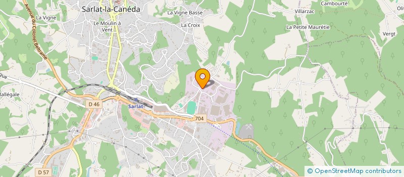 localisation de l'entreprise MANORT 24 à SARLAT-LA-CANEDA