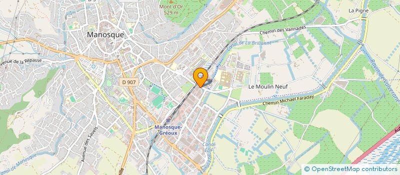 localisation de l'entreprise MANOSCA PARC à MANOSQUE