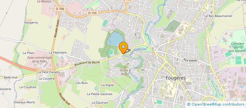 localisation de l'entreprise MANOSO  FOUGERES