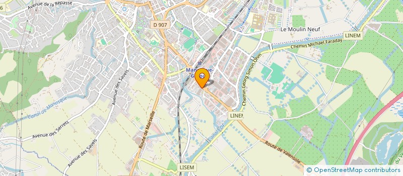 localisation de l'entreprise MANOSQUE 23  MANOSQUE