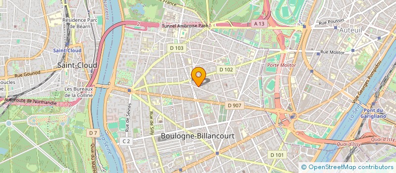 localisation de l'entreprise MANOTERRA  BOULOGNE-BILLANCOURT