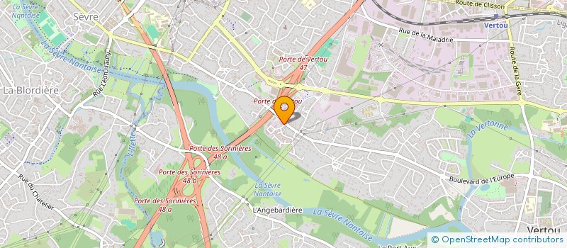 localisation de l'entreprise MANOTI 2020  VERTOU