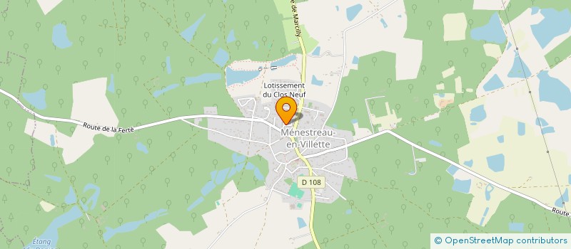 localisation de l'entreprise MANOTIN  MENESTREAU-EN-VILLETTE