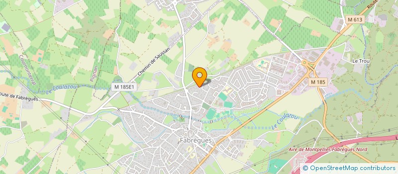 localisation de l'entreprise MANOU  FABREGUES