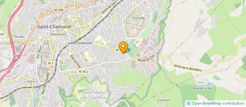 localisation de l'entreprise MANOUBI MOHAMED TRANSPORT à SAINT-CHAMOND