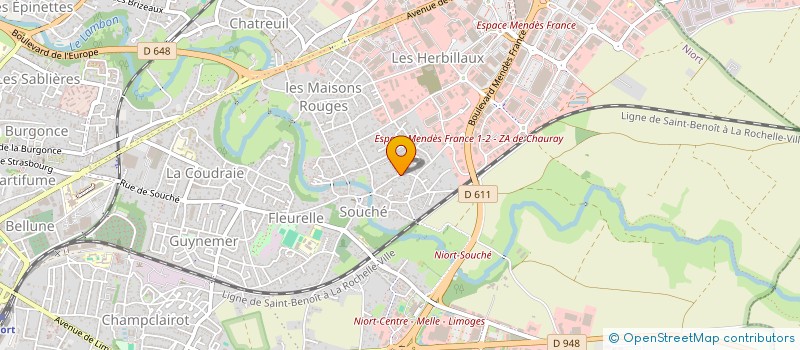 localisation de l'entreprise MANOUE LILIE  NIORT