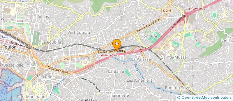 localisation de l'entreprise MANOUKIAN CONSTRUCTION  TOULON