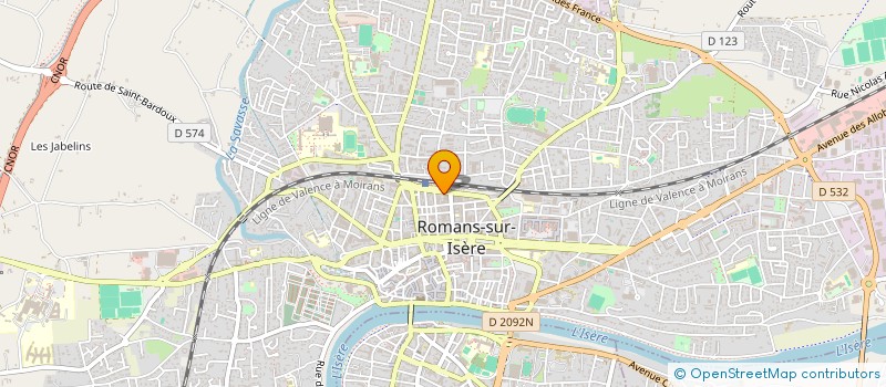 localisation de l'entreprise MANOUKIAN PRODUCTION à ROMANS-SUR-ISERE