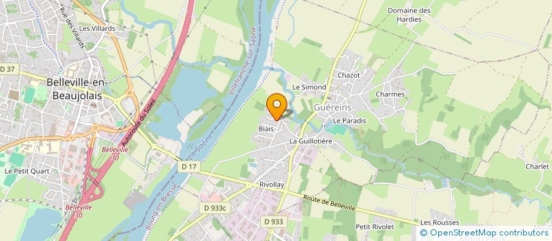 localisation de l'entreprise MANOUVRIER ET CIE  GUEREINS