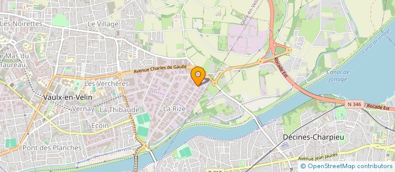 localisation de l'entreprise MANQUAT-ALLARD LATOUR à VAULX-EN-VELIN