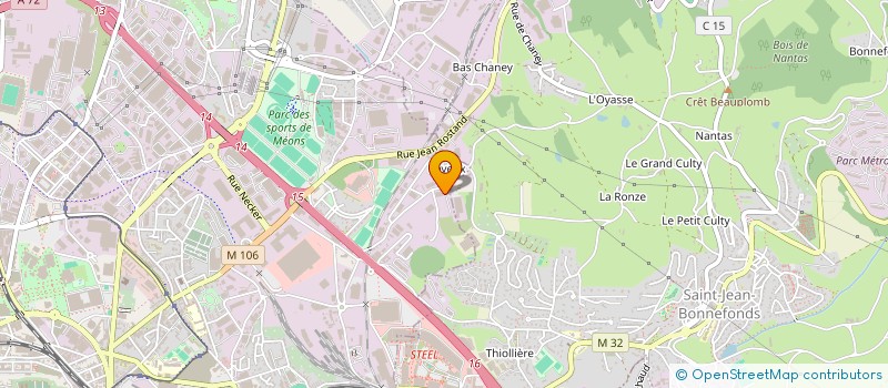 localisation de l'entreprise MANREC à SAINT-ETIENNE