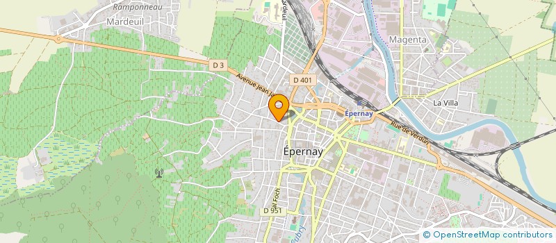 localisation de l'entreprise MANSARD & FILS à EPERNAY