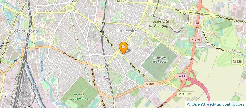 localisation de l'entreprise MANSARDIS à DIJON