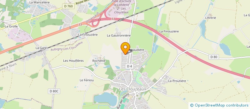 localisation de l'entreprise MANSCEAU  AUBIGNY-LES CLOUZEAUX