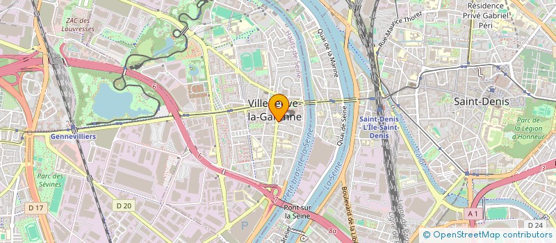 localisation de l'entreprise MANSELA à VILLENEUVE-LA-GARENNE