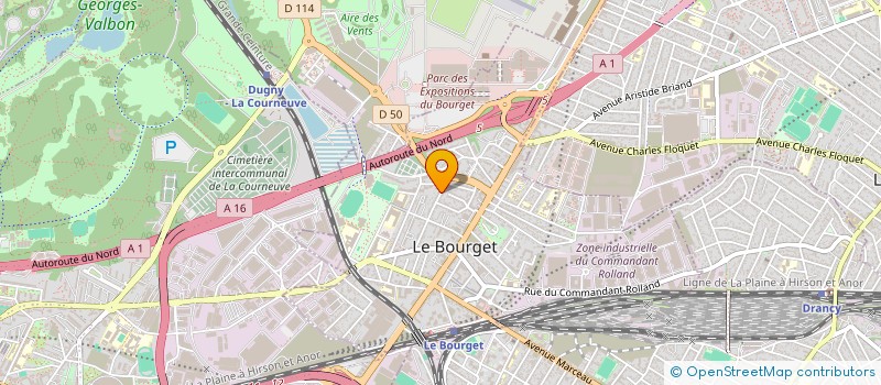 localisation de l'entreprise MANSFRUITS à LE BOURGET