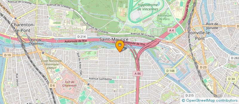 localisation de l'entreprise MANSIO  MAISONS-ALFORT