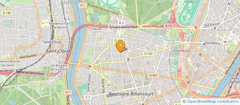localisation de l'entreprise MANSION PARIS à BOULOGNE-BILLANCOURT