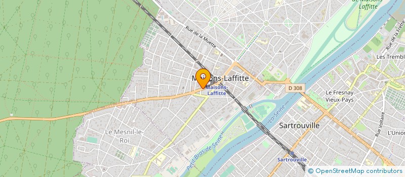 localisation de l'entreprise MANSONI  MAISONS-LAFFITTE