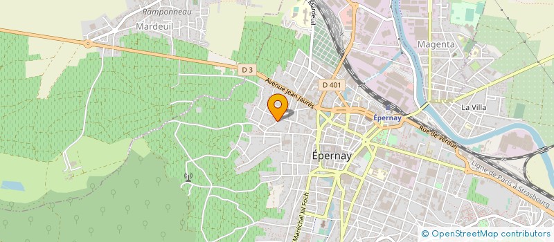 localisation de l'entreprise MANTA à EPERNAY