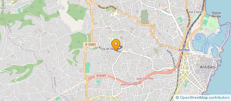 localisation de l'entreprise MANTA à ANTIBES