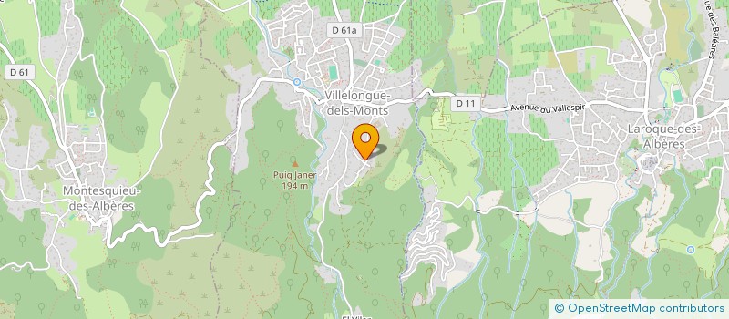 localisation de l'entreprise MANTA  VILLELONGUE-DELS-MONTS
