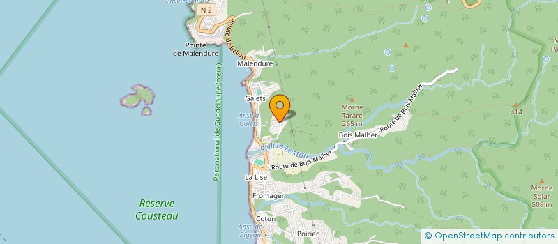 localisation de l'entreprise MANTA CARAIBES à BOUILLANTE